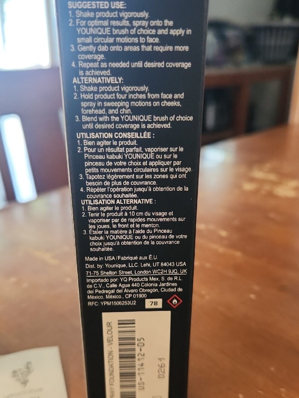 Younique Touch Spray Foundation 1.6 fl oz / 50 ml NIB Velour Discontinued - Picture 3 of 8
